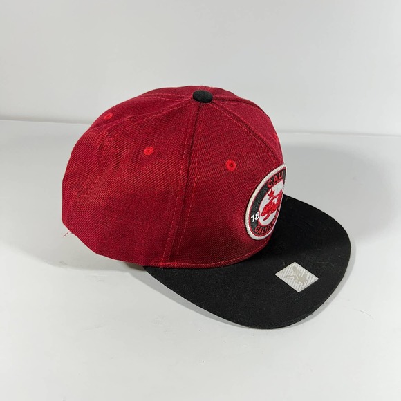 Joy Cap California Republic Bear Flag Red & Black snap back - Picture 2 of 7